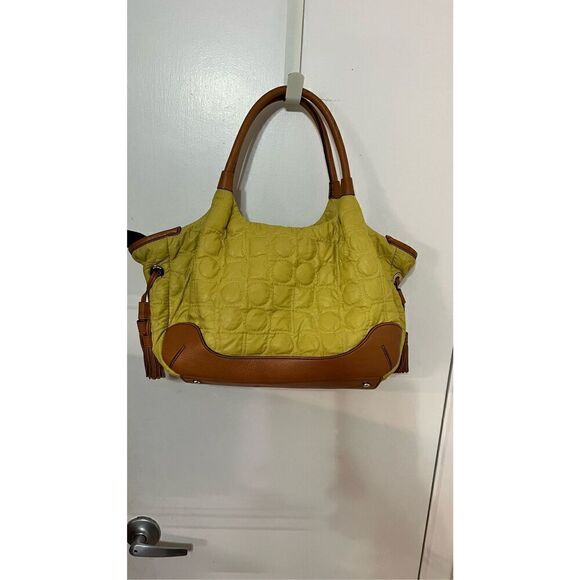 Kate Spade New York Stevie Quilted Bag greenish Yellow Great Condition - Picture 5 of 13